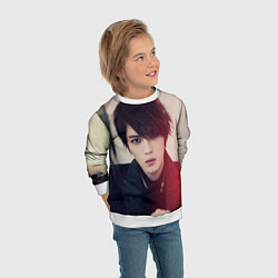 Свитшот детский Kim JaeJoong, цвет: 3D-белый — фото 2
