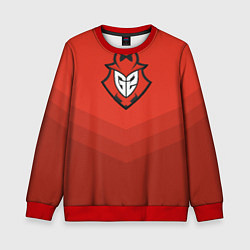Свитшот детский G2 eSports Uniform, цвет: 3D-красный
