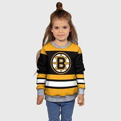 Свитшот детский Boston Bruins, цвет: 3D-меланж — фото 2