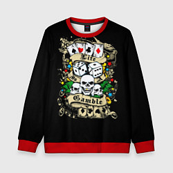 Свитшот детский Игры, цвет: 3D-красный