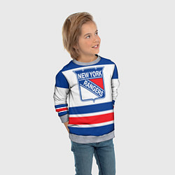 Свитшот детский New York Rangers, цвет: 3D-меланж — фото 2