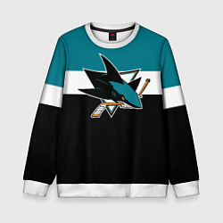 Свитшот детский San Jose Sharks, цвет: 3D-белый