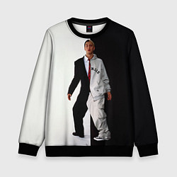 Свитшот детский Eminem: Black & White, цвет: 3D-черный