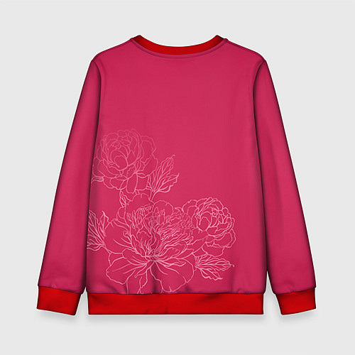 Детский свитшот Её величество Мария / 3D-Красный – фото 2