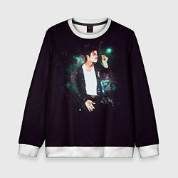 Свитшот детский Michael Jackson, цвет: 3D-белый