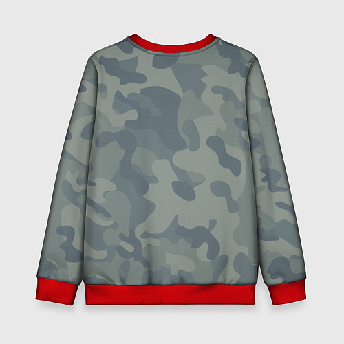 Детский свитшот Военная девушка Тифа Локхарт - Final Fantasy / 3D-Красный – фото 2