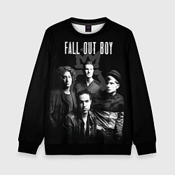 Свитшот детский Fall out boy band, цвет: 3D-черный