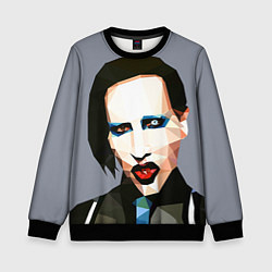 Свитшот детский Mаrilyn Manson Art, цвет: 3D-черный