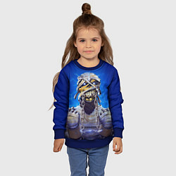 Свитшот детский Iron Maiden: Mummy, цвет: 3D-синий — фото 2