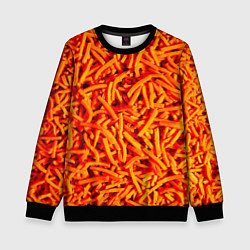 Свитшот детский Морковь, цвет: 3D-черный