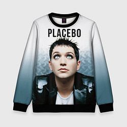 Свитшот детский Placebo: Brian Molko, цвет: 3D-черный