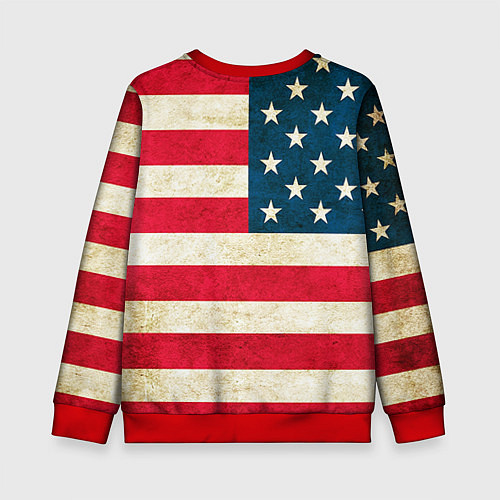Детский свитшот США / 3D-Красный – фото 2