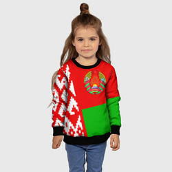 Свитшот детский Патриот Беларуси, цвет: 3D-черный — фото 2