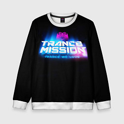 Свитшот детский Trancemission: Trance we love, цвет: 3D-белый