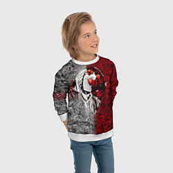 Свитшот детский Pirate Station: Flowers, цвет: 3D-белый — фото 2