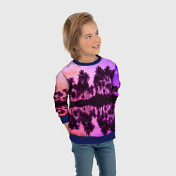 Свитшот детский Hawaii dream, цвет: 3D-синий — фото 2