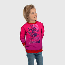 Свитшот детский We grab pizza later, цвет: 3D-красный — фото 2