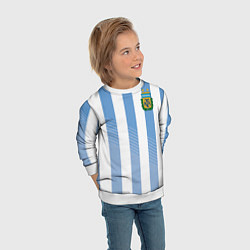 Свитшот детский Сборная Аргентины: ЧМ-2018, цвет: 3D-белый — фото 2