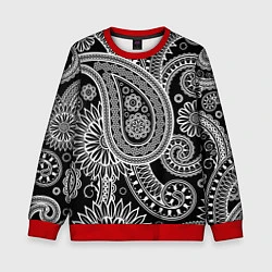 Свитшот детский Paisley, цвет: 3D-красный