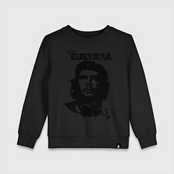 Свитшот хлопковый детский Che Guevara, цвет: черный