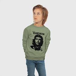 Свитшот хлопковый детский Che Guevara, цвет: авокадо — фото 2