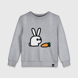 Детский свитшот Заяц и морковка