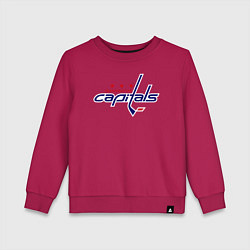 Свитшот хлопковый детский Washington Capitals, цвет: маджента
