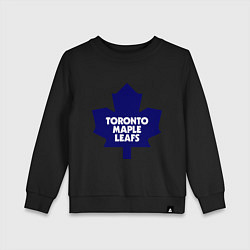 Свитшот хлопковый детский Toronto Maple Leafs, цвет: черный