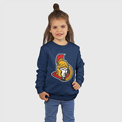 Свитшот хлопковый детский Ottawa Senators, цвет: тёмно-синий — фото 2