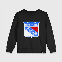 Свитшот хлопковый детский New York Rangers, цвет: черный