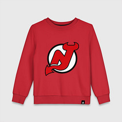 Свитшот хлопковый детский New Jersey Devils, цвет: красный