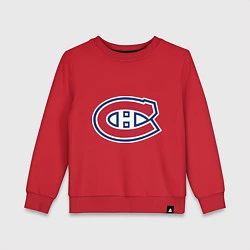 Свитшот хлопковый детский Montreal Canadiens, цвет: красный