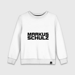 Свитшот хлопковый детский Markus Schulz, цвет: белый