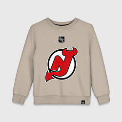 Свитшот хлопковый детский New Jersey Devils: Kovalchuk 17, цвет: миндальный