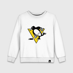 Свитшот хлопковый детский Pittsburgh Penguins, цвет: белый