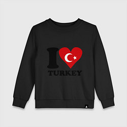 Детский свитшот I love turkey