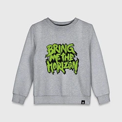 Свитшот хлопковый детский Bring me the horizon, цвет: меланж