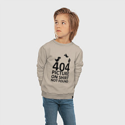Свитшот хлопковый детский 404, цвет: миндальный — фото 2