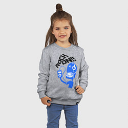 Свитшот хлопковый детский Rock on!, цвет: меланж — фото 2