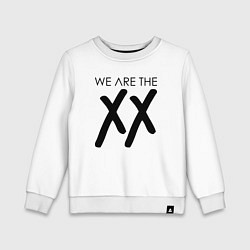 Свитшот хлопковый детский We are the XX, цвет: белый