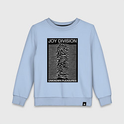 Свитшот хлопковый детский Joy Division: Unknown Pleasures, цвет: мягкое небо