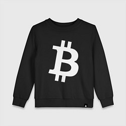 Свитшот хлопковый детский BTC Symbol, цвет: черный