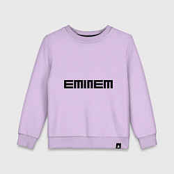 Свитшот хлопковый детский Eminem: minimalism, цвет: лаванда