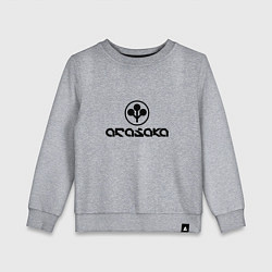 Свитшот хлопковый детский ARASAKA, цвет: меланж