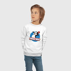 Свитшот хлопковый детский Chilly Willy, цвет: белый — фото 2