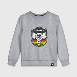 Свитшот хлопковый детский German Football, цвет: меланж