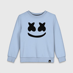 Свитшот хлопковый детский Marshmello, цвет: мягкое небо
