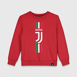 Свитшот хлопковый детский FC Juventus: Italy, цвет: красный
