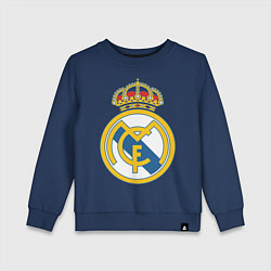 Свитшот хлопковый детский Real Madrid FC, цвет: тёмно-синий