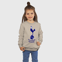 Свитшот хлопковый детский Tottenham FC, цвет: миндальный — фото 2